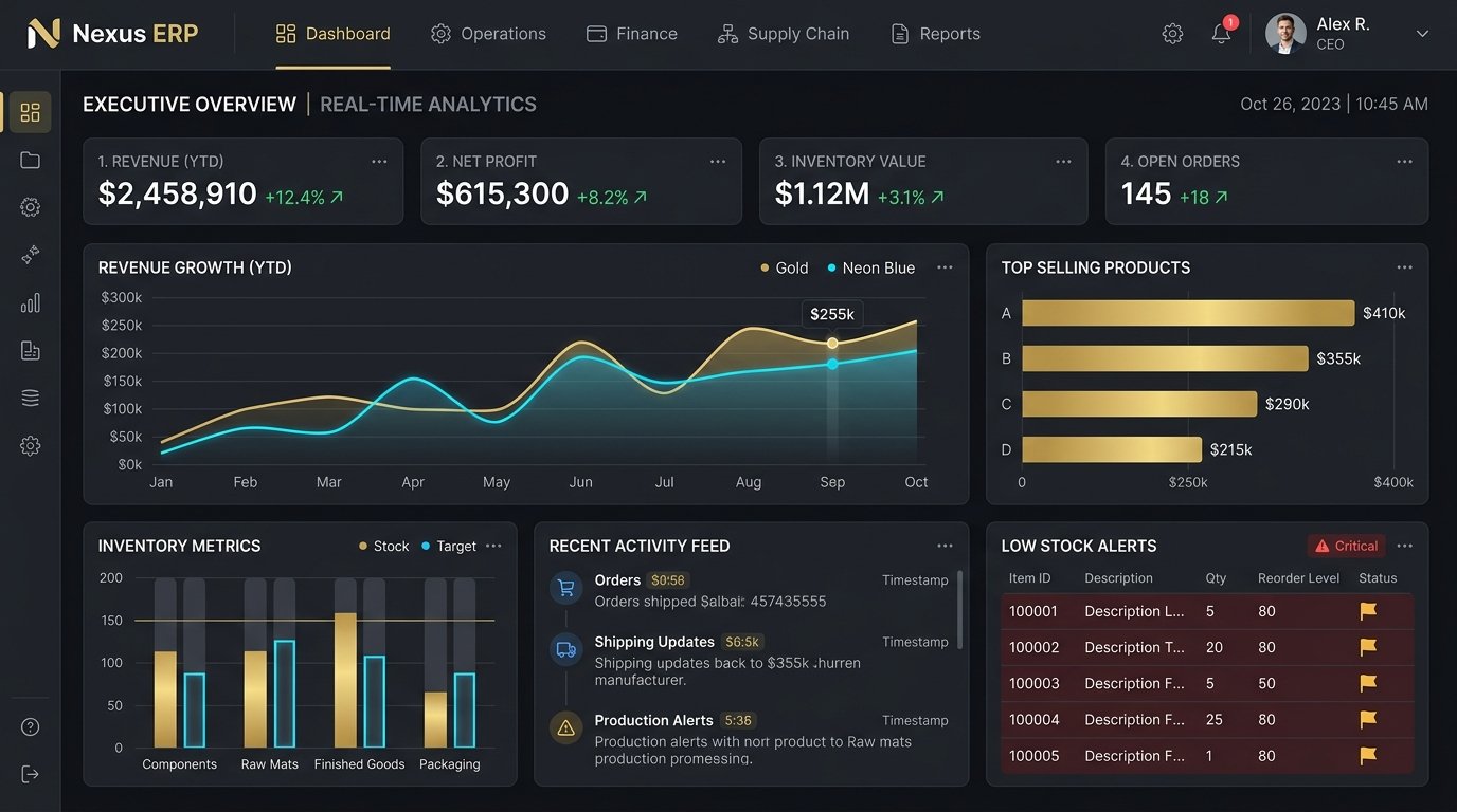 StockPro Executive Dashboard